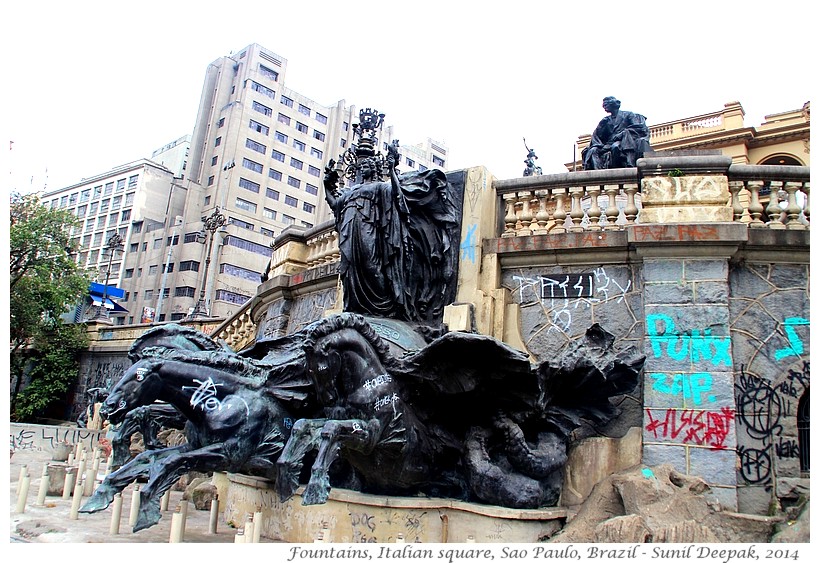 Around the World in 30 beautiful Fountains - San Paulo, Brazil - Images by Sunil Deepak