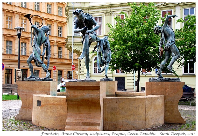 Around the World in 30 beautiful Fountains - Prague, Czech Republic - Images by Sunil Deepak