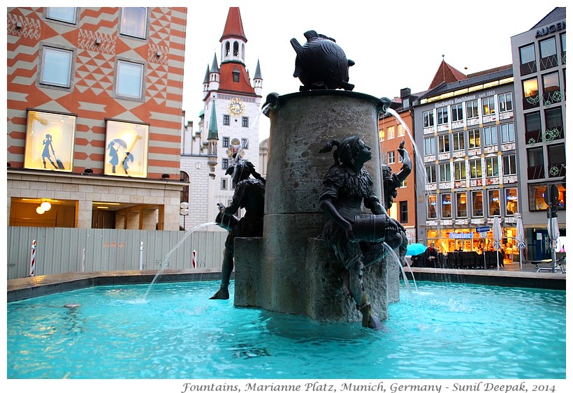 Around the World in 30 beautiful Fountains - Munich, Germany - Images by Sunil Deepak