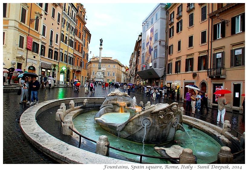 Most beautiful fountains - Italy, Rome - Images by Sunil Deepak