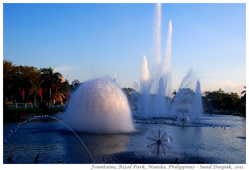 Most beautiful fountains - Philippines, Manila - Images by Sunil Deepak
