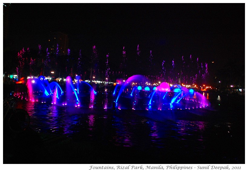 Most beautiful fountains - Philippines, Manila - Images by Sunil Deepak