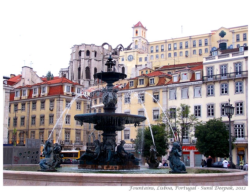 Most beautiful fountains - Portugal, Lisbon - Images by Sunil Deepak