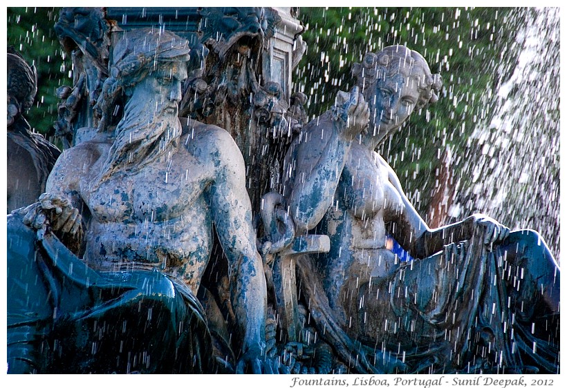 Most beautiful fountains - Portugal, Lisbon - Images by Sunil Deepak