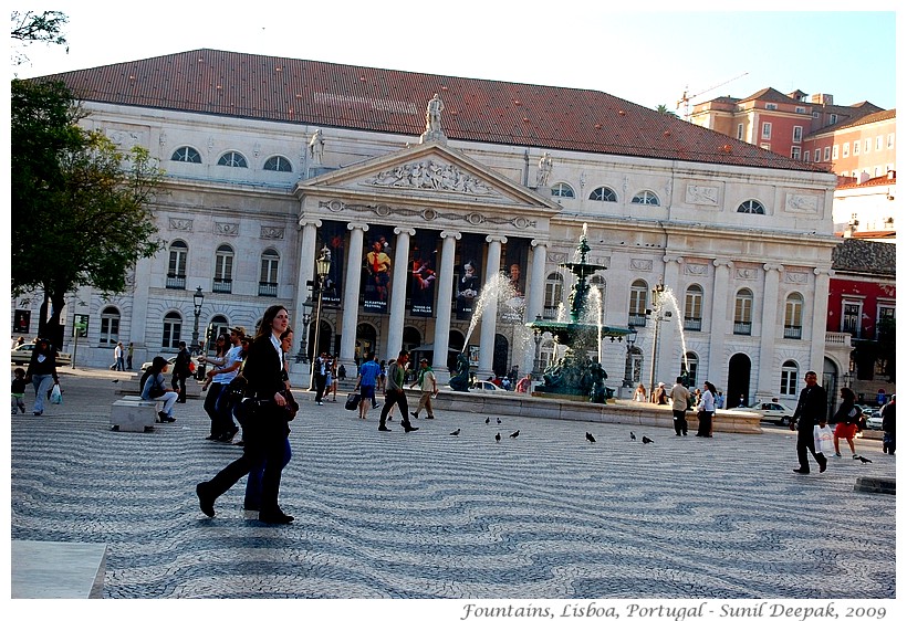 Most beautiful fountains - Portugal, Lisbon - Images by Sunil Deepak