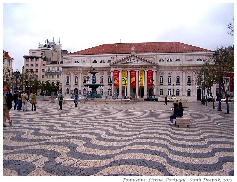 Most beautiful fountains - Portugal, Lisbon - Images by Sunil Deepak