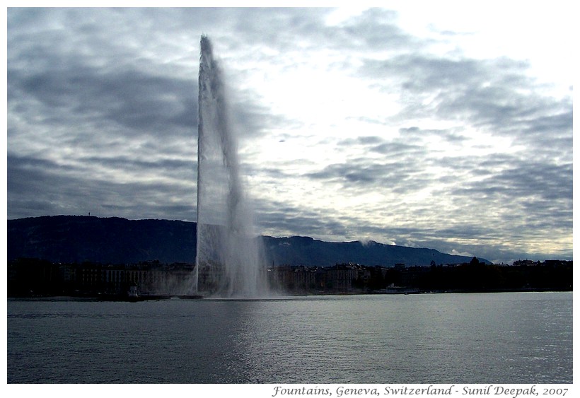 Most beautiful fountains - Switzerland, Geneva - Images by Sunil Deepak