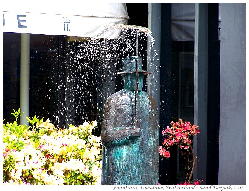 Most beautiful fountains - Switzerland, Lausanne - Images by Sunil Deepak