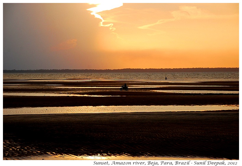 Sunset, Amazon, Para, Brazil - Images by Sunil Deepak