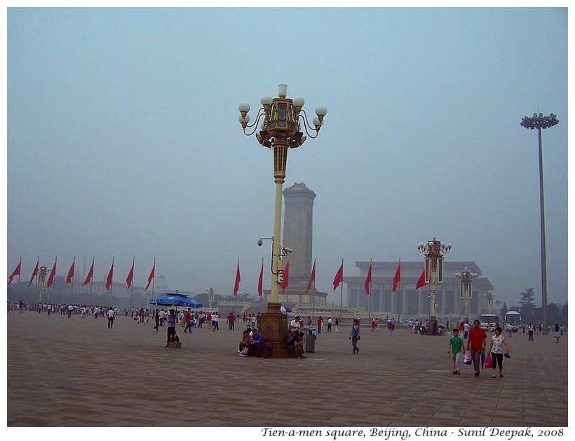 Tien-a-men square, Beijing, China - Images by Sunil Deepak