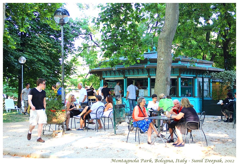 Turkish blue buildings, New York, USA - Images by Sunil Deepak