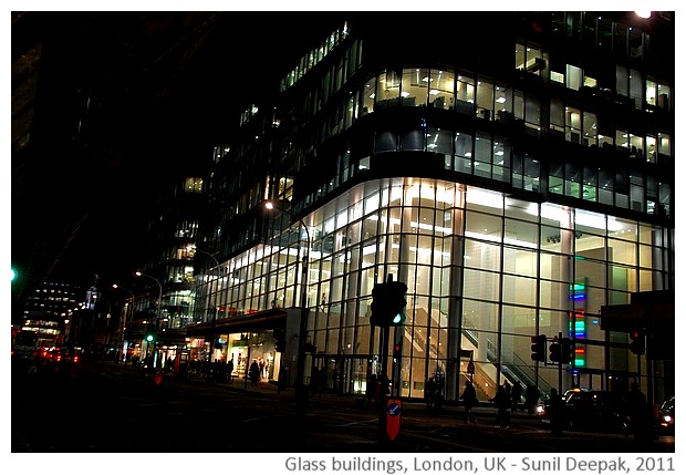 Glass buildings, London, UK - Images by Sunil Deepak, 2011