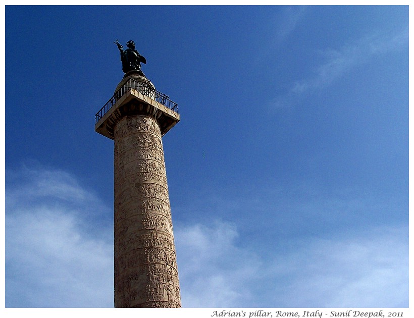 Columns with stories, Hadrian's column, Rome, Italy - Images by Sunil Deepak