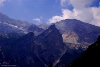 Mountains around Braie lake, Alto Adige, Italy