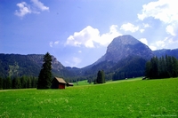 Mountains around Braie lake, Alto Adige, Italy