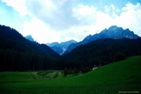 Mountains around Braie lake, Alto Adige, Italy