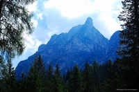 Mountains around Braie lake, Alto Adige, Italy