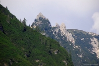 Mountains around Braie lake, Alto Adige, Italy