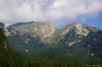 Mountains around Braie lake, Alto Adige, Italy