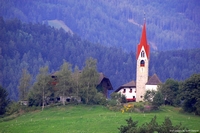 Mountains around Braie lake, Alto Adige, Italy