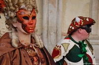 Costumes and masks from Venice Carnival, Italy