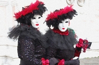 Costumes and masks from Venice Carnival, Italy