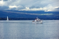 Lake Leman in Geneva, Switzerland