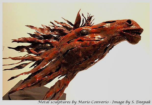 Metal sculptures of Mario Converio - Images by Sunil Deepak