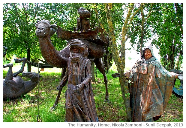 Nicola Zamboni sculptures, images by Sunil Deepak, 2013