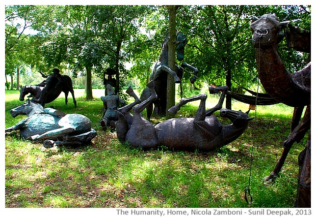 Nicola Zamboni sculptures, images by Sunil Deepak, 2013