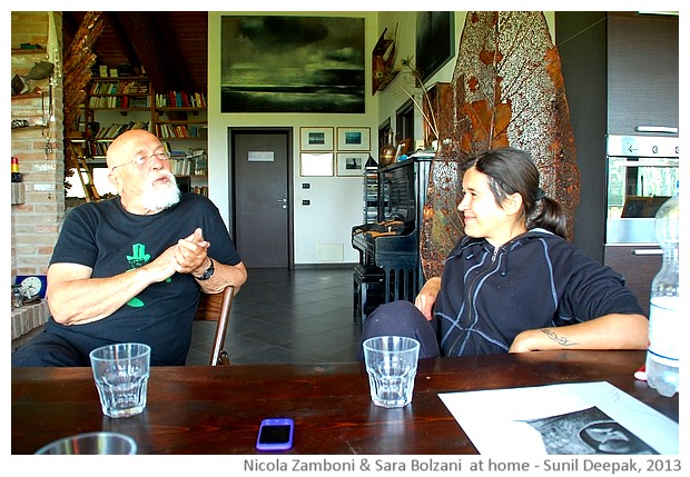 Nicola Zamboni and Sara Bolzani - images by Sunil Deepak, 2013