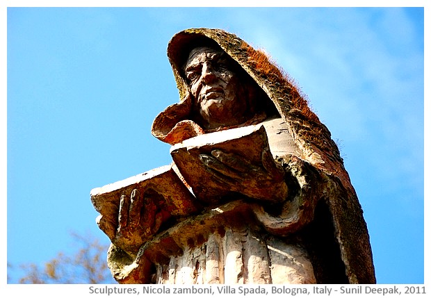 Villa Spada statues, Sculptures by Nicola Zamboni & Sara Bolzani - images by Sunil Deepak, 2014