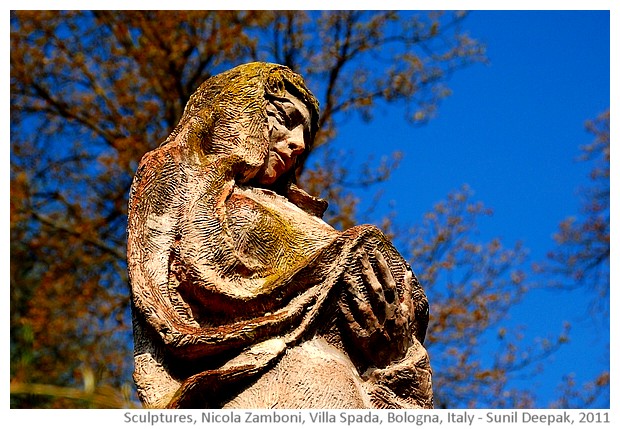 Villa Spada statues, Sculptures by Nicola Zamboni & Sara Bolzani - images by Sunil Deepak, 2014