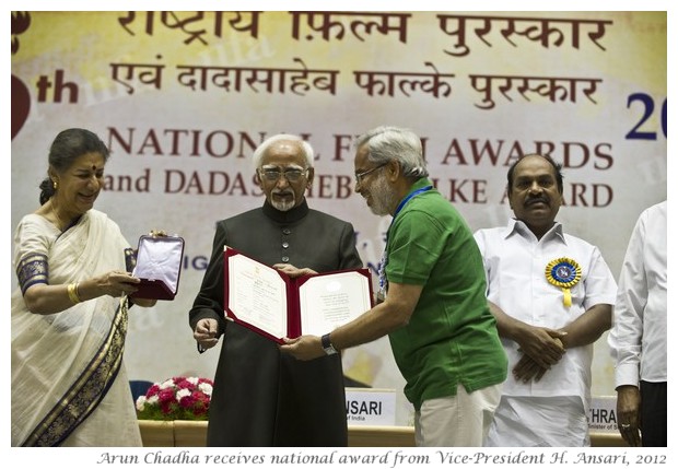 Arun Chadha receives national award, May 2012