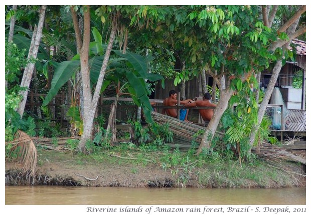 River islands in Amazon rain forest, images by S. Deepak