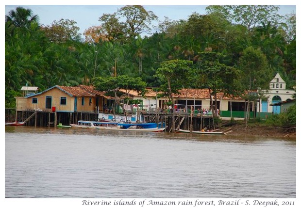 River islands in Amazon rain forest, images by S. Deepak