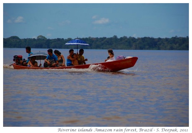 River islands in Amazon rain forest, images by S. Deepak