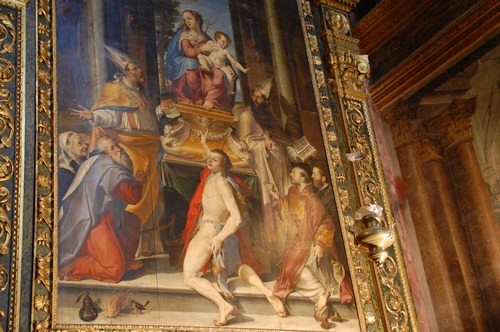 Painting by Bartolemeo Passerotti, San Giacomo church, Bologna, Italy
