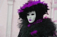 Costumes and masks from Venice Carnival, Italy