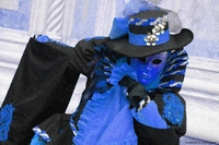 Costumes and masks from Venice Carnival, Italy