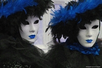 Costumes and masks from Venice Carnival, Italy