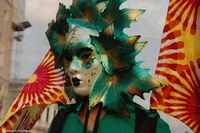 Costumes and masks from Venice Carnival, Italy