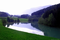 Braie lake, South Tyrol, Italy