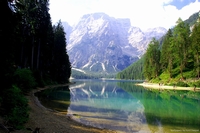 Braie lake, South Tyrol, Italy