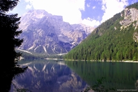 Braie lake, South Tyrol, Italy