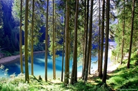 Braie lake, South Tyrol, Italy