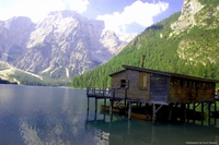 Braie lake, South Tyrol, Italy