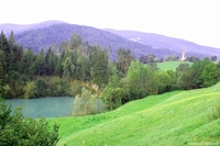Braie lake, South Tyrol, Italy