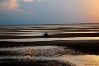 Sunset at Beja Beach, Amazonas, Brazil