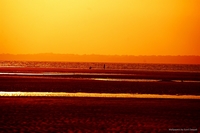 Sunset at Beja Beach, Amazonas, Brazil